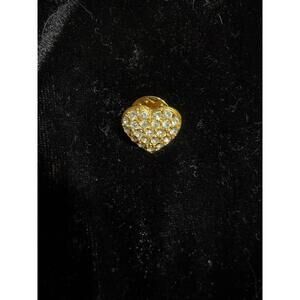 Sparkling Crystal Pave Heart Lapel Pin/Charm